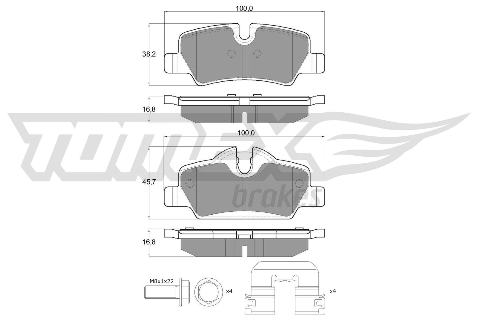 TOMEX Brakes TX 17-83 Sada...